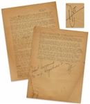 Hunter S. Thompson Letter Signed From 1961 -- Thompson Writes of His Girlfriend Getting an Abortion, ...upon our return from Tiajuana, a place that all potential papas should know about...